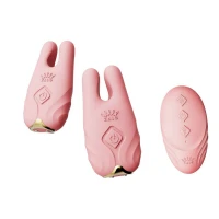 Смарт-вібратор для грудей Zalo - Nave Coral Pink, пульт ДК, робота через додаток — Переглянути зображення 1