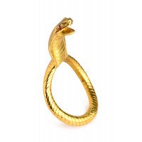 Ерекційне кільце з головою кобри Master Series: Cobra King Golden Cock Ring