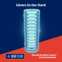 Мастурбатор Blush Rize – Ribz Glow in the Dark Masturbator – Clear, нейтральний, світиться в темряві — Переглянути зображення 6