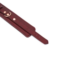 Шкіряні наручники Liebe Seele Wine Red Wrist Cuffs, знімний ланцюжок-кріплення — Переглянути зображення 14
