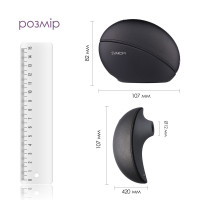 Вакуумний кліторальний смарт-стимулятор Svakom Pulse Galaxie Midnight Black, проєктор зоряного неба