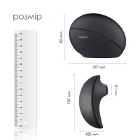 Вакуумний кліторальний смарт-стимулятор Svakom Pulse Galaxie Midnight Black, проєктор зоряного неба — Переглянути зображення 5