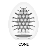 Мастурбатор-яйце Tenga Egg Cone, щільний TPE, пробник лубриканту 5 мл — Просмотреть изображение 3