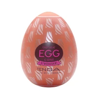 Мастурбатор-яйце Tenga Egg Cone, щільний TPE, пробник лубриканту 5 мл — Просмотреть изображение 1