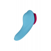 Вибратор в трусики FairyGasm HeartGem blue, на магните, пульт ДУ