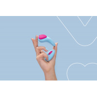 Вибратор в трусики FairyGasm HeartGem blue, на магните, пульт ДУ — Просмотреть изображение 9