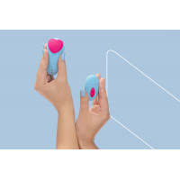 Вибратор в трусики FairyGasm HeartGem blue, на магните, пульт ДУ — Просмотреть изображение 10