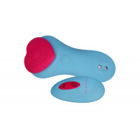 Вибратор в трусики FairyGasm HeartGem blue, на магните, пульт ДУ — Просмотреть изображение 8