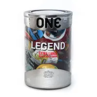 Набір презервативів ONE Legend XL, 100 шт, збільшений розмір, розширення на кінці, паковання-тубус — Переглянути зображення 1