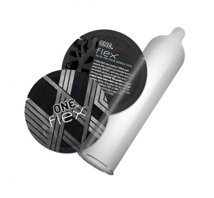 Презервативи ONE Flex Graphene, 10 шт, супертонкі, дуже міцні, подарункове паковання-тубус