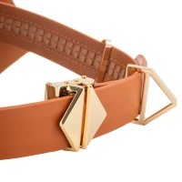 Маска на очі LOCKINK Vixen Blindfold, коричнева, натуральна шкіра, регульований обсяг — Переглянути зображення 8