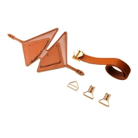Маска на очі LOCKINK Vixen Blindfold, коричнева, натуральна шкіра, регульований обсяг — Переглянути зображення 5