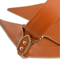 Маска на очі LOCKINK Vixen Blindfold, коричнева, натуральна шкіра, регульований обсяг — Переглянути зображення 9