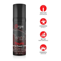 Крем для посилення ерекції Orgie Touro Power Cream, 15 мл, з таурином, гінкго та коренем женьшеню — Переглянути зображення 3