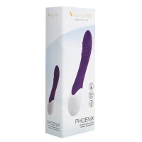 Вібратор S Pleasures Premium Phoenix, для точки G, фіолетовий, водостійкий, 16 видів вібрації, нагрів — Переглянути зображення 3