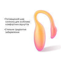 Смарт-виброяйцо Magic Motion Flamingo Max Orange 2 в 1: виброяйцо и тренажер Кегеля, 10 режимов