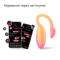 Смарт-віброяйце Magic Motion Flamingo Max Orange 2 в 1: віброяйце та тренажер Кегеля, 10 режимів — Переглянути зображення 2