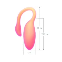 Смарт-віброяйце Magic Motion Flamingo Max Orange 2 в 1: віброяйце та тренажер Кегеля, 10 режимів — Переглянути зображення 3