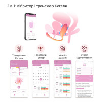 Смарт-виброяйцо Magic Motion Flamingo Max Orange 2 в 1: виброяйцо и тренажер Кегеля, 10 режимов