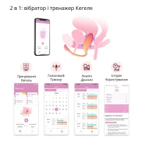 Смарт-віброяйце Magic Motion Flamingo Max Orange 2 в 1: віброяйце та тренажер Кегеля, 10 режимів — Переглянути зображення 5