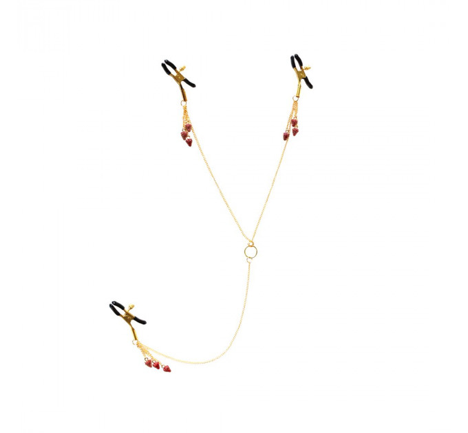 Затискачі для сосків та клітора Art of Sex - Strawberry