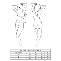 Боді Passion EVALIE BODY white XL — Переглянути зображення 7