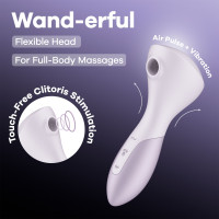 Вібромасажер Satisfyer Wand-erful з вакуумною кліторальною стимуляцією — Переглянути зображення 8