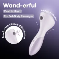 Вібромасажер Satisfyer Wand-erful з вакуумною кліторальною стимуляцією — Переглянути зображення 12