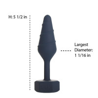 Анальна пробка Lux Active Twist Plug Small Blue — Переглянути зображення 4