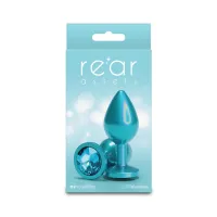 Анальна пробка NS Novelties Rear Assets - Iridescent Teal - Medium - Teal — Переглянути зображення 3