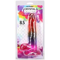 Фаллоимитатор Doc Johnson Crystal Jellies - Realistic cock with balls 8.5 Inch - Rainbow — Просмотреть изображение 5