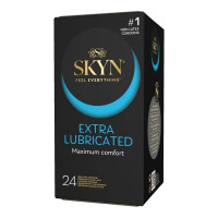 Безлатексні преміум-презервативи SKYN Extra Lubricated 24 шт (м'яте паковання!!!)