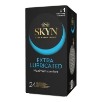 Безлатексні преміум-презервативи SKYN Extra Lubricated 24 шт (м'яте паковання!!!) — Переглянути зображення 1
