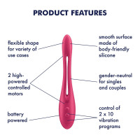 Універсальний гнучкий вібратор для пар Satisfyer Elastic Game Battery Series (м'яте паковання!!!) — Переглянути зображення 6