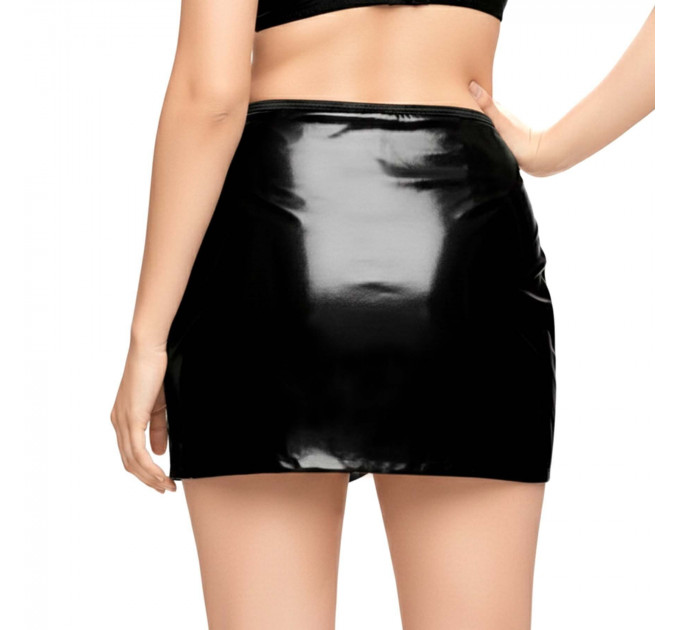 Лакована сексуальна спідниця Art of Sex - Malibu, колір чорний, XS-M