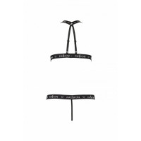 Полупрозрачное боди с вырезами Passion Exclusive Mirajane Body black XXL/XXXL, black