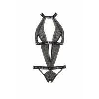 Напівпрозоре боді з вирізами Passion Exclusive Mirajane Body black XXL/XXXL, black — Переглянути зображення 5