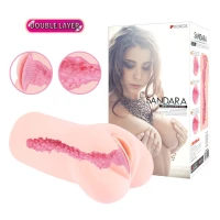 Мастурбатор-вагіна двошаровий Kokos Sandara Double Layer — Переглянути зображення 8