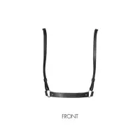 Портупея Bijoux Indiscrets MAZE - X Harness Black, екошкіра — Переглянути зображення 1