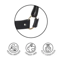 Портупея Bijoux Indiscrets MAZE - X Harness Black, екошкіра — Переглянути зображення 5