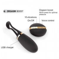 Виброяйце Dorcel Secret Delight Gold з пультом ДК, з турборежимом і голосовим керуванням — Переглянути зображення 10