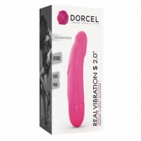 Вібратор Dorcel Real Vibration S Magenta 2.0, діаметр 3,7см, перезаряджається, для точки G — Переглянути зображення 4