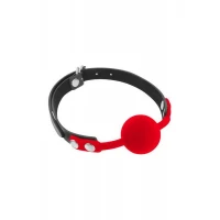 Класичний кляп з силіконовою кулькою Fetish Tentation Silicone Gag Ball — Переглянути зображення 1