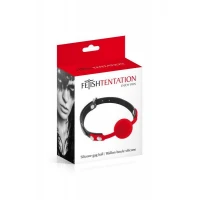 Класичний кляп з силіконовою кулькою Fetish Tentation Silicone Gag Ball — Переглянути зображення 2