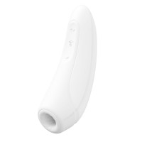 Вакуумний кліторальний стимулятор Satisfyer Curvy 1+ White з керуванням через інтернет — Переглянути зображення 5