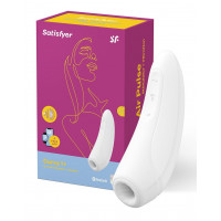 Вакуумний кліторальний стимулятор Satisfyer Curvy 1+ White з керуванням через інтернет — Переглянути зображення 7