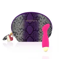 Вібратор для точки G Rianne S: Boa Mini Pink, 10 режимів роботи, медичний силікон, косметичка-чохол — Переглянути зображення 1