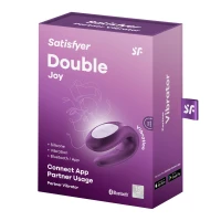 Смарт-вібратор для пар Satisfyer Double Joy Violet із широким кліторальним стимулятором — Просмотреть изображение 7