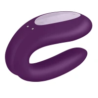 Смарт-вібратор для пар Satisfyer Double Joy Violet із широким кліторальним стимулятором — Просмотреть изображение 6
