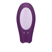 Смарт-вібратор для пар Satisfyer Double Joy Violet із широким кліторальним стимулятором — Просмотреть изображение 3
